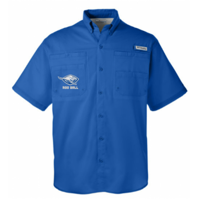 Men's Columbia Fishing Shirt Blue